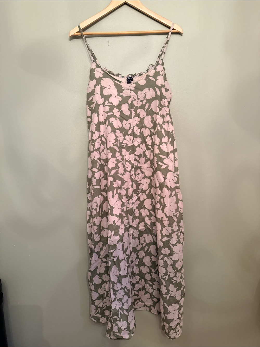 MEXX Floral Print Spaghetti Strap Midi Maxi Dress with Pockets Size Medium